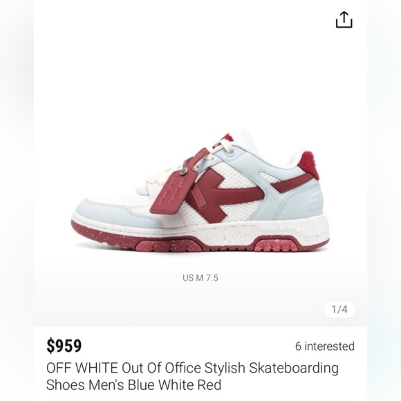 Off-White Other - Off-White Sneakers in Cream and Burgundy